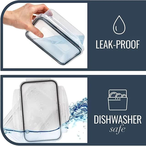 BPA-Free PP Airtight Reusable Stackable Food <b>Storage</b> Container Fridge/Microwave/Dishwasher Safe for Meal Prep <b>Camping</b> Organizers - Product Image 4