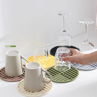 Sous-verres en silicone double face épaissis pour accessoires de cuisine, tapis de table, isolation thermique, coussinets de salle à manger pour la maison