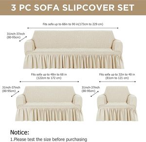 Funda Protectora Elástica para Sofá, de Tela Elástica, para Sofás de Tres Plazas, Lavable a Máquina, Apta para Perros y Gatos, para Sala de Estar - Product Image 4