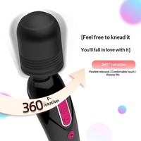 Vibrateur double tête pour masturbation féminine, rechargeable par USB, puissant, silencieux, avec 10 niveaux de fréquence
