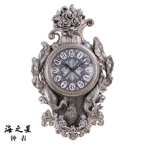 Creative Peacock Wall <b>Clock</b> Oval Silent <b>Battery</b> Powered For Living Room Home Decor - Product Image 4