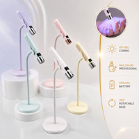 Lampe UV LED sans fil rechargeable JIEDAN JD-B8-13 de haute qualité, 400 mAh, mini, 360°, longueur d'onde 395 nm, pour salon, maison, nail art