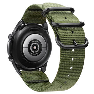 20 22 akıllı saat aksesuarları Samsung Galaxy 6 için saat kayışı naylon spor Band dişli S3 2 klasik aktif için Amazfit kumaş bant - Product Image 1