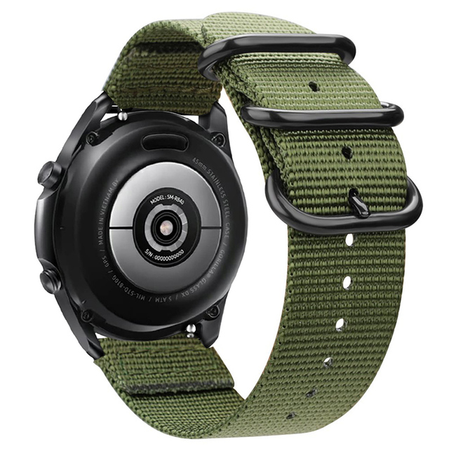 20 22 Smart Watch Accessories Watch Strap Nylon Sport Band for Samsung Galaxy 6 Gear S3 2 Classic Active for Amazfit Fabric Band