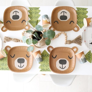 DAMAI - Vajilla de Papel con Diseño de Animales para Fiestas, Platos y Vasos de Papel, Juego de Decoración para Fiestas con Diseño Personalizado - Product Image 6