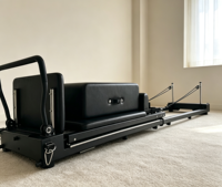 Machine de Pilates pliable en aluminium avec accessoires complets pour la maison et le studio – Équipement de fitness pour l'entraînement corporel et le renforcement du tronc