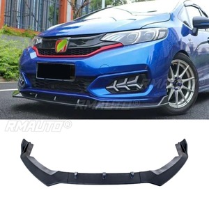 <b>Car</b> Front Bumper Lip <b>Diffuser</b> Spoiler Glossy Black Modification Part for Honda Fit 2018-2020 Bumper Protector <b>Car</b> Accessories - Product Image 1