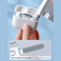Kit de nettoyage 8-en-1 pour écouteurs, clavier, ordinateur et ordinateur portable, comprenant brosse de nettoyage pour écouteurs, brosse souple pour espaces étroits et stylo de nettoyage pour casque