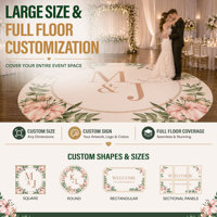 Rouleau de vinyle autocollant personnalisé pour piste de danse de mariage - Blanc brillant résistant aux UV/à l'eau