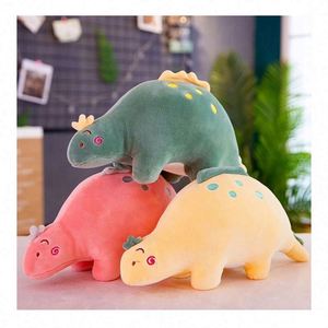 Unisex Creative Compact Super Soft Plush Toys <b>Cute</b> <b>Bear</b> Dinosaur Bed Pillow Birthday Party Stress Relief Short Tail Minimalist - Product Image 1