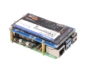 MPS2280D Raspberry <span class=keywords><strong>Pi</strong></span> 5 dédié PCIe PCIE double NVME SSD HAT prend en charge la carte de développement du système de démarrage SSD - Product Image 1