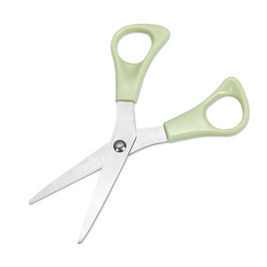 Office Scissors Stainless Steel Straight Blade Light Pink Home Use Paper Cutting Student Multipurpose - Product Image 2
