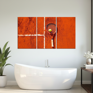 Art sur toile inspirant : Design de tennis motivant imprimé pour les joueurs, LOT DE 3 TOILES - Product Image 3