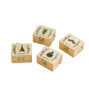 Caja de Música de Madera Hecha a Mano Sky City, Bonita Caja de Música de Madera con Manivela, Torre Boutique, Regalos de Cumpleaños, Linda Caja de Música de Animales - Product Image 3