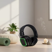 Casque DJ silencieux à 3 canaux avec lumière LED, suppression du bruit ENC, écouteurs de yoga respirants avec transmetteur – Vente chaude