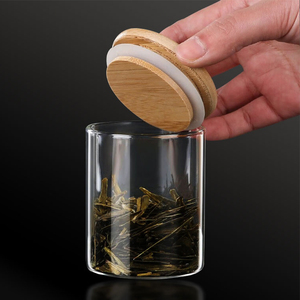 Set di Barattoli da Cucina per Conservazione di Tè, Caffè, <span class=keywords><strong>Zucchero</strong></span> <span class=keywords><strong>e</strong></span> Spezie, <span class=keywords><strong>Contenitori</strong></span> in Vetro Borosilicato per Alimenti - Product Image 3