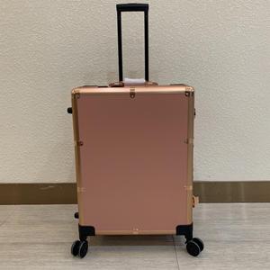 Custodia professionale per il trucco in oro rosa con custodia per treno a LED con supporto per luci portatili per la stazione di cosmetici alla moda - Product Image 3