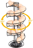 Support de rangement pour œufs en métal de haute qualité, non pliable, étagère de rangement en fil métallique, organisateur d'œufs de cuisine, présentoir, rangement pour épices