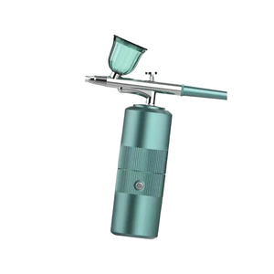 Aérographe en métal Nail Art Tattoo Gun Kit Mini compresseur d'air avec <span class=keywords><strong>injecteur</strong></span> d'oxygène pour les amateurs d'art des ongles et de tatouage - Product Image 1