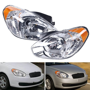 Faro Delantero para Hyundai <span class=keywords><strong>Accent</strong></span> 2006 <span class=keywords><strong>2007</strong></span> 2008 2009 2010 2011, Lámpara de Faro, Piezas de Automóvil 92101-1E000 92102-1E000 - Product Image 4