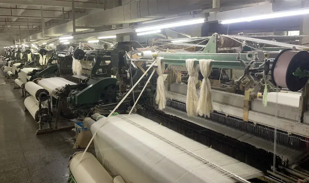 Matéria-prima para roupas, tecido liso, 90% algodão, 10% caxemira, lã canelada, trama de tricô, tecido de lã leve, mola/