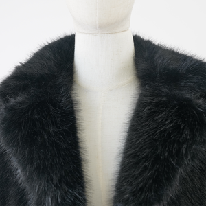 Veste en fausse fourrure élégante OEM Luxe sur mesure Longue veste en fausse fourrure Vêtements en fausse fourrure pour femmes pour l'extérieur - Product Image 6