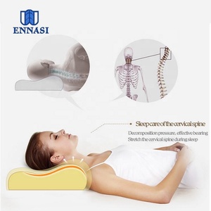 Có Thể Điều Chỉnh Thoải Mái Tre Vải Bìa Memory Foam Gối Chỉnh Hình Đường Viền Giường Head Rest Wedge Gối - Product Image 5