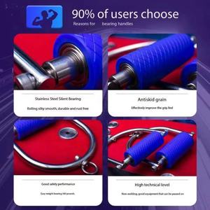 Ensemble <span class=keywords><strong>de</strong></span> poignées <span class=keywords><strong>de</strong></span> roulement sport Wellshow Zorro crochet <span class=keywords><strong>de</strong></span> balayage pression latérale <span class=keywords><strong>force</strong></span> spéciale entraînement bras <span class=keywords><strong>de</strong></span> lutte renforcement poignée <span class=keywords><strong>de</strong></span> câble - Product Image 5