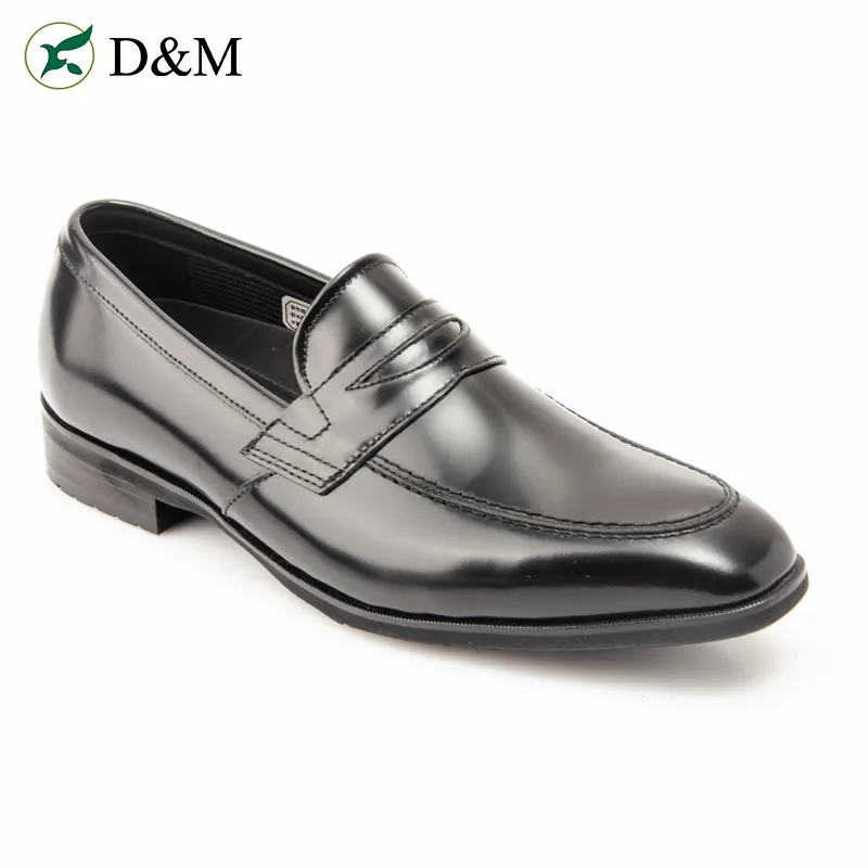 Custom Luxury Men Dress Shoes Soft Genuine Leather Penny Loafers Men