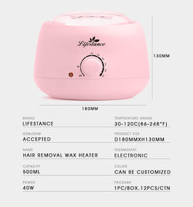 Wholesale Lifestance <b>Wax</b> Hair Removal Warmer <b>Kit</b> Dermatologist Tested Organic Wood <b>Wax</b> Beads Machine for <b>Face</b> Body Bikini Line - Product Image 6