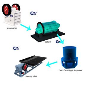 सोने के अयस्क खनन उपकरण रॉक गोल्ड प्रसंस्करण संयंत्र, जबड़े क्रशर के साथ-साथ बॉल मिल और सोने की हिटटेबल कीमत - Product Image 5