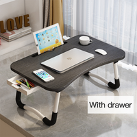 Table réglable, Portable, pliable et polyvalent, en bois, pour ordinateur Portable, bureau