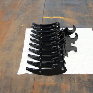 Râteau à racines pour <span class=keywords><strong>mini</strong></span>-excavatrice, vente chaude, défrichement de jardin, OEM/ODM - Product Image 5