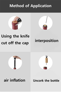 Ouvre-<span class=keywords><strong>bouteille</strong></span> à <span class=keywords><strong>vin</strong></span> à pression d'air, <span class=keywords><strong>tire</strong></span>-<span class=keywords><strong>bouchon</strong></span>, couteau à décortiquer les capsules <span class=keywords><strong>de</strong></span> <span class=keywords><strong>bouteille</strong></span>, ouvrez les bouteilles <span class=keywords><strong>de</strong></span> <span class=keywords><strong>vin</strong></span> <span class=keywords><strong>sans</strong></span> effort <span class=keywords><strong>sans</strong></span> endommager les bouchons - Product Image 6