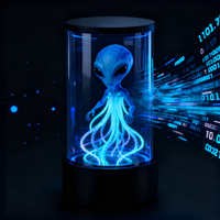 3D Zylinder-Vitrine 5,5 Zoll Holografisches Display Tragbare Mini-Hologramm Transparente Vitrine für Innenräume