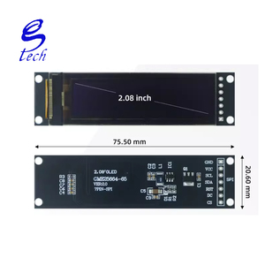 ราคาดี หน้าจอ OLED LCD ขนาด 2.08 นิ้ว SH1122 จอขนาดเล็ก 256x64 โมดูลแสดงผล 7 พิน หน้าจอขาวดำ SPI - Product Image 3