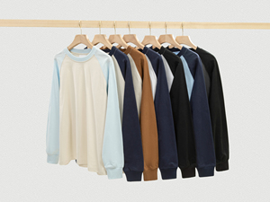 Cotton Color Block Raglan <b>Long</b> Sleeve <b>TShirt</b> Unisex Oversized T Shirt Eco-Friendly Breathable Comfortable T-Shirt - Product Image 2