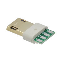 Cables de Datos con Conector Micro USB 3.0 V8 Macho BTRE TPC, Enchufe Reversible de Doble Fila de 5/8/10 Pines, Modelo Corto de 6+4 Pines
