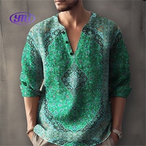 Nouveaux <span class=keywords><strong>T</strong></span>-shirts pour hommes à col en V coupe ample avec motifs africains, tissu 200 grammes, <span class=keywords><strong>meilleur</strong></span> design Y - Product Image 2