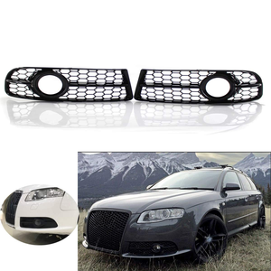ฝาครอบตะแกรงไฟตัดหมอกรังผึ้งด้านหน้าสไตล์ใหม่สีดำสำหรับรถ <span class=keywords><strong>Audi</strong></span> 2005-2007 <span class=keywords><strong>A4</strong></span> <span class=keywords><strong>B7</strong></span> <span class=keywords><strong>S</strong></span>-<span class=keywords><strong>line</strong></span> Black HOLE - Product Image 1