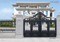 Vente à chaud de portes de sécurité au design moderne en alliage d'aluminium sécurisé caractéristiques antivol antidéflagrantes entrée avant de la villa finie