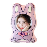 Coussin en peluche personnalisé pour animaux de compagnie, motif chat moche, style célébrité en ligne, à faire soi-même, avec rembourrage en coton PP, bord blanc, fabriqué en Chine, sans hauteur spécifiée