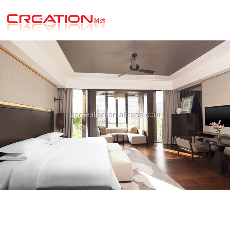 Conception adaptée aux besoins du client de chambre king-size mobilier de chambre d'hôtel moderne pour 3 4 5 étoiles
