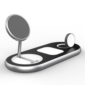 Dropshipping nuevo producto Ideas 2025 logotipo personalizado <span class=keywords><strong>3</strong></span> en 1 cargador inalámbrico para iPhone 15 Cargador rápido para reloj para Airpods Station - Product Image 4