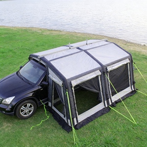 Abri latéral de voiture tout compris avec murs d'<span class=keywords><strong>annexe</strong></span>, <span class=keywords><strong>plancher</strong></span> et auvent pour une pièce extérieure complète - Product Image 2