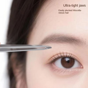 <span class=keywords><strong>Pince</strong></span> à sourcils et <span class=keywords><strong>pince</strong></span> à cils avec embout incliné - Design moderne, fin et sans couture - Product Image 4