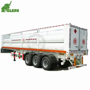 用于天然气运输的巨型管式拖车高质量Cng储罐拖车