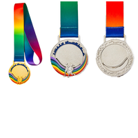 Personnalisé or sport football taekwondo volley-ball médaille cyclisme avec ruban