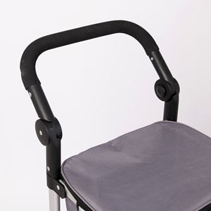 Chariot de courses pliable en toile avec sac isotherme, bonne impression - Product Image 4