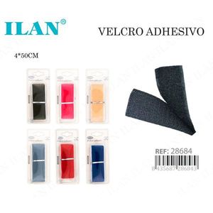 Ilan Adhesive Velcro <b>Tape</b> 4x50 Cm <b>Hook</b> <b>And</b> <b>Loop</b> Strips For Craft <b>And</b> DIY Projects - Product Image 1